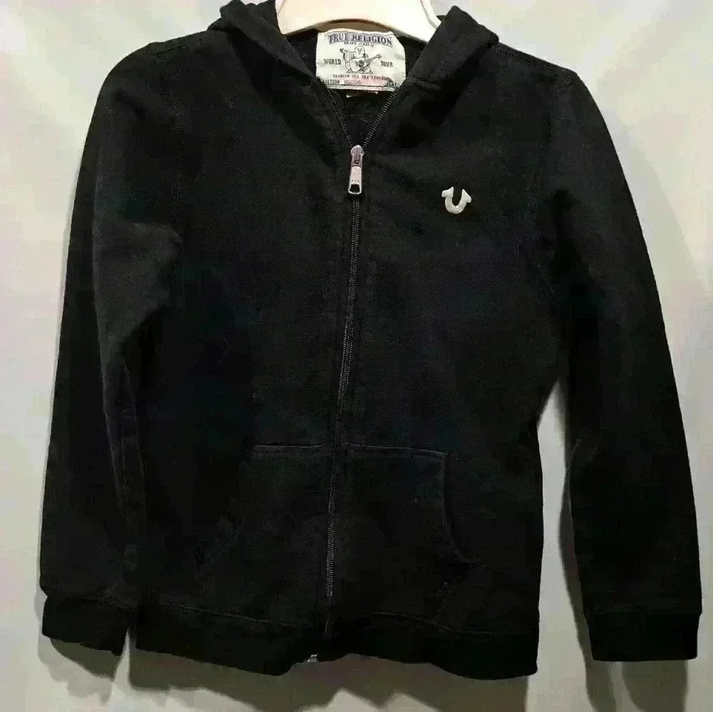 True Religion Vintage Hoodie Kids Small - Picture 2 of 4